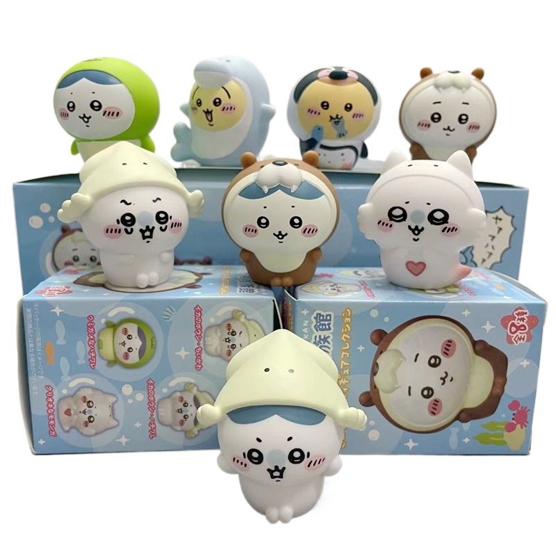 Marine Fish Tank - 8pcs/Box Kawaii Chiikawa Aquarium Blind Box