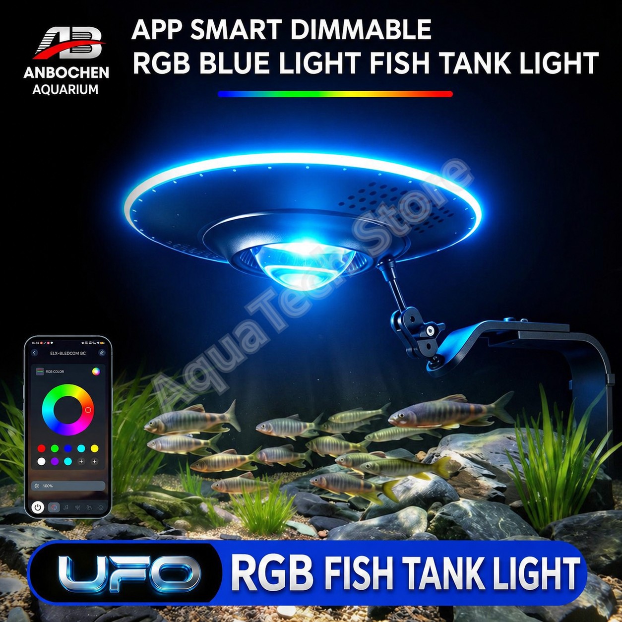 Aquarium Marine Lights - ANBOCHEN UFO RGB LED Aquarium Light