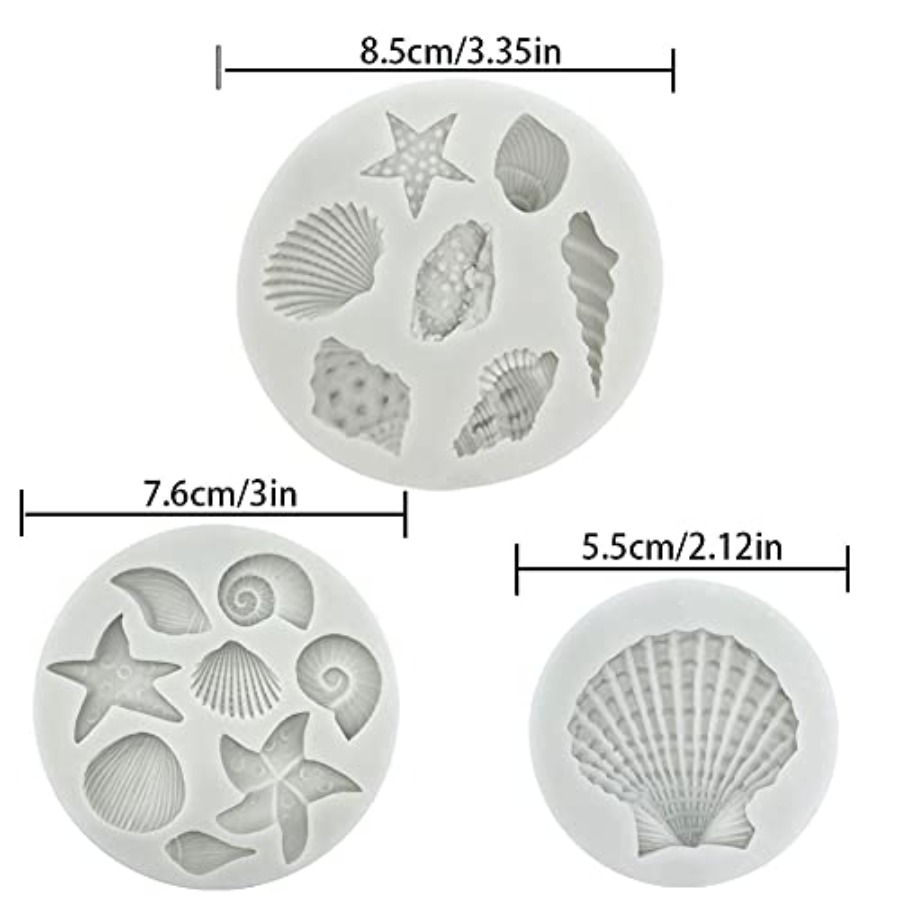 3 PCS Marine Theme Cake Fondan - đánh giá và giá Marine Coral