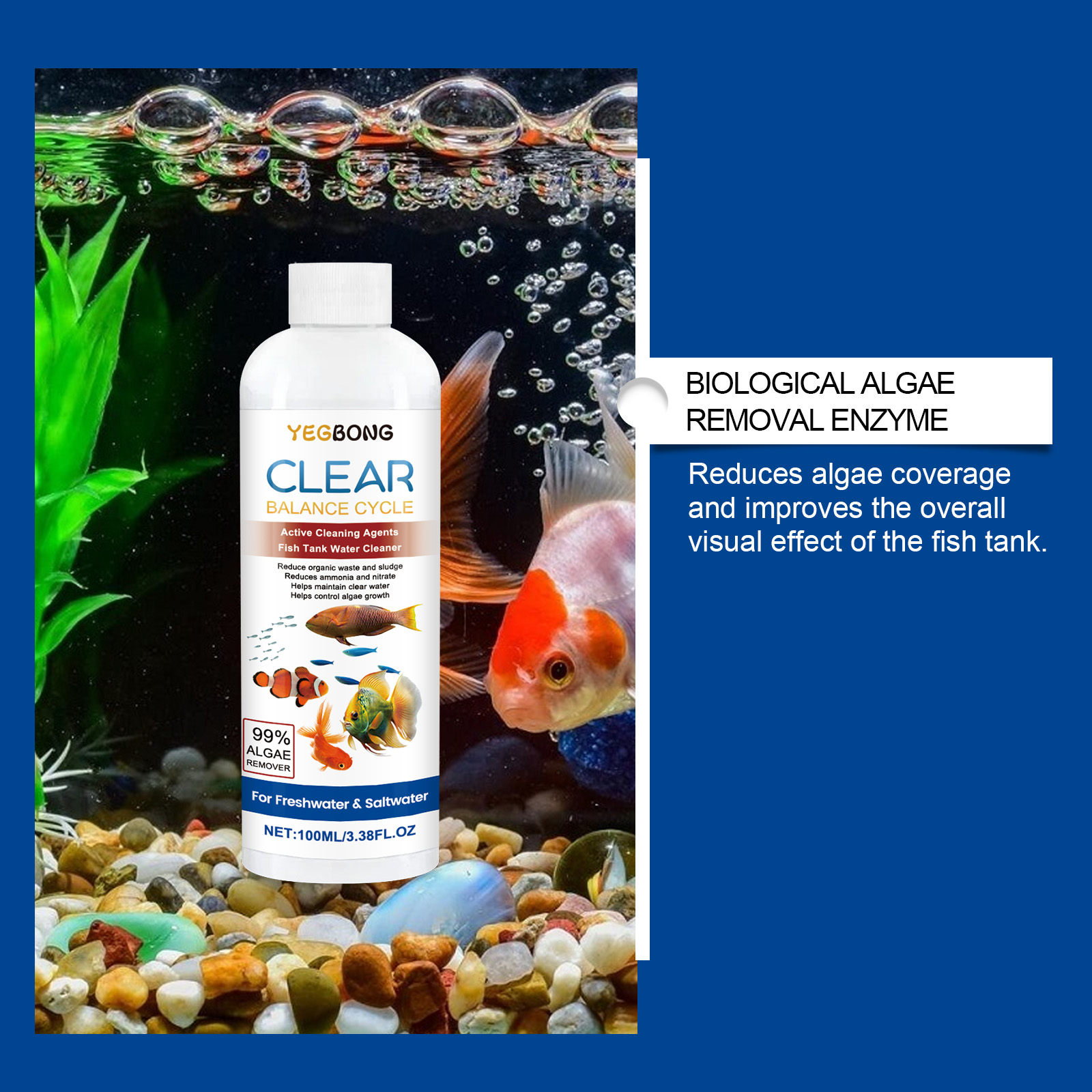 Aquarium Water Clarifier 100ml - đánh giá và giá Saltwater Tank