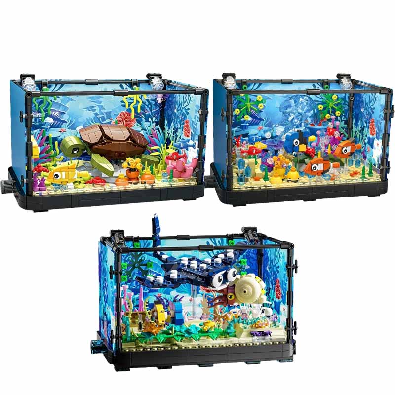 Fish Tank Building Block Set w - đánh giá và giá Ocean Aquarium
